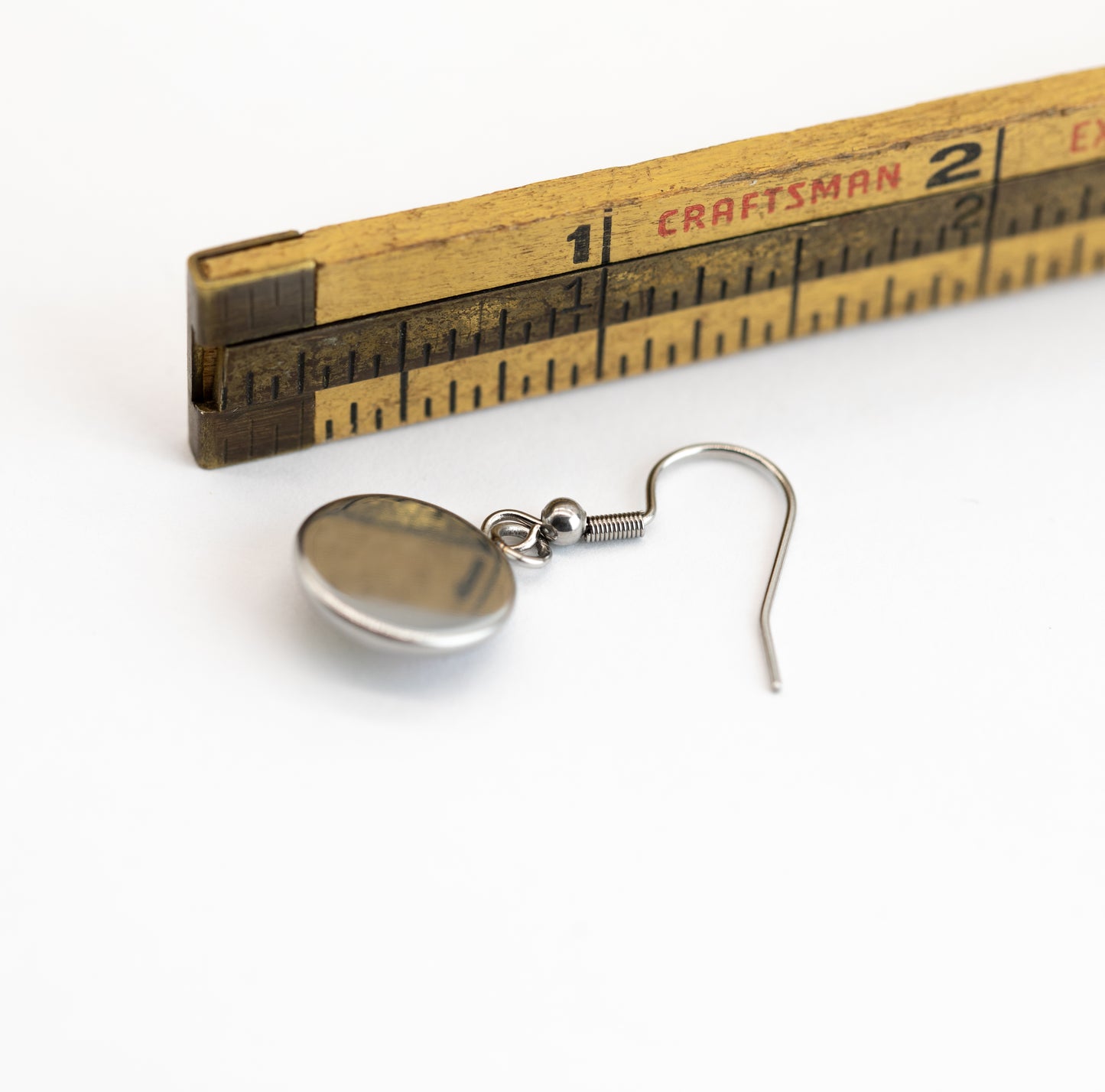 Fierweed Stainless Steel and Glass Earrings Small