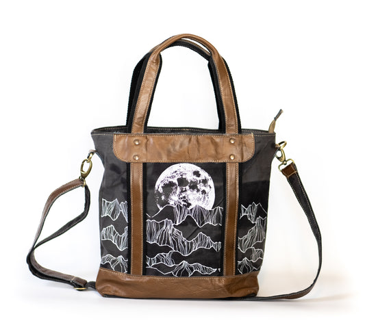 Moonrise Recycled Canvas Crossbody Tote