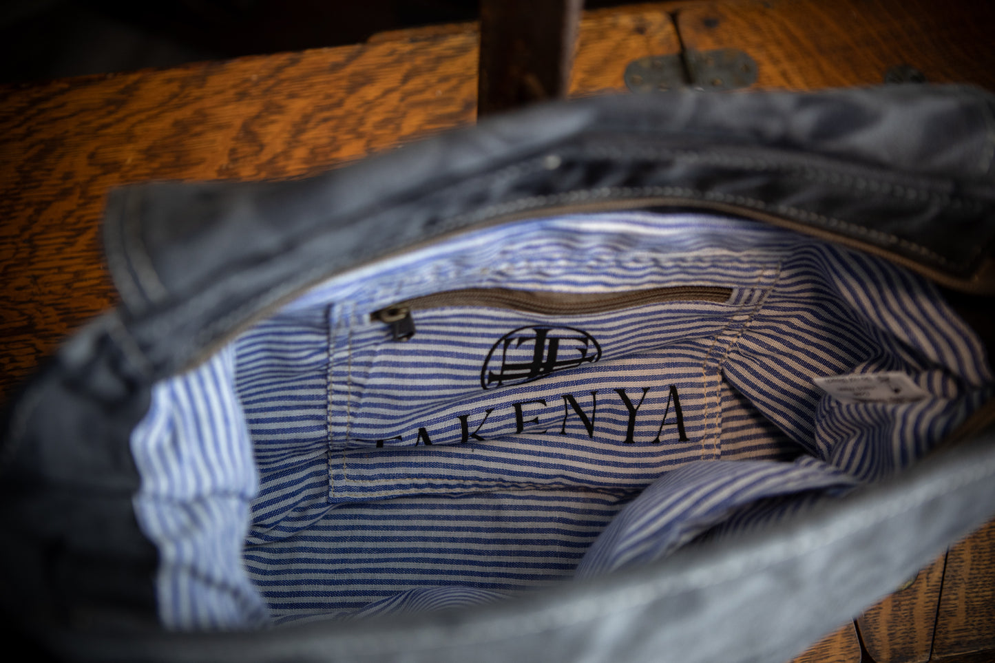 Lunar Moth Recycled Canvas Saddle Bag