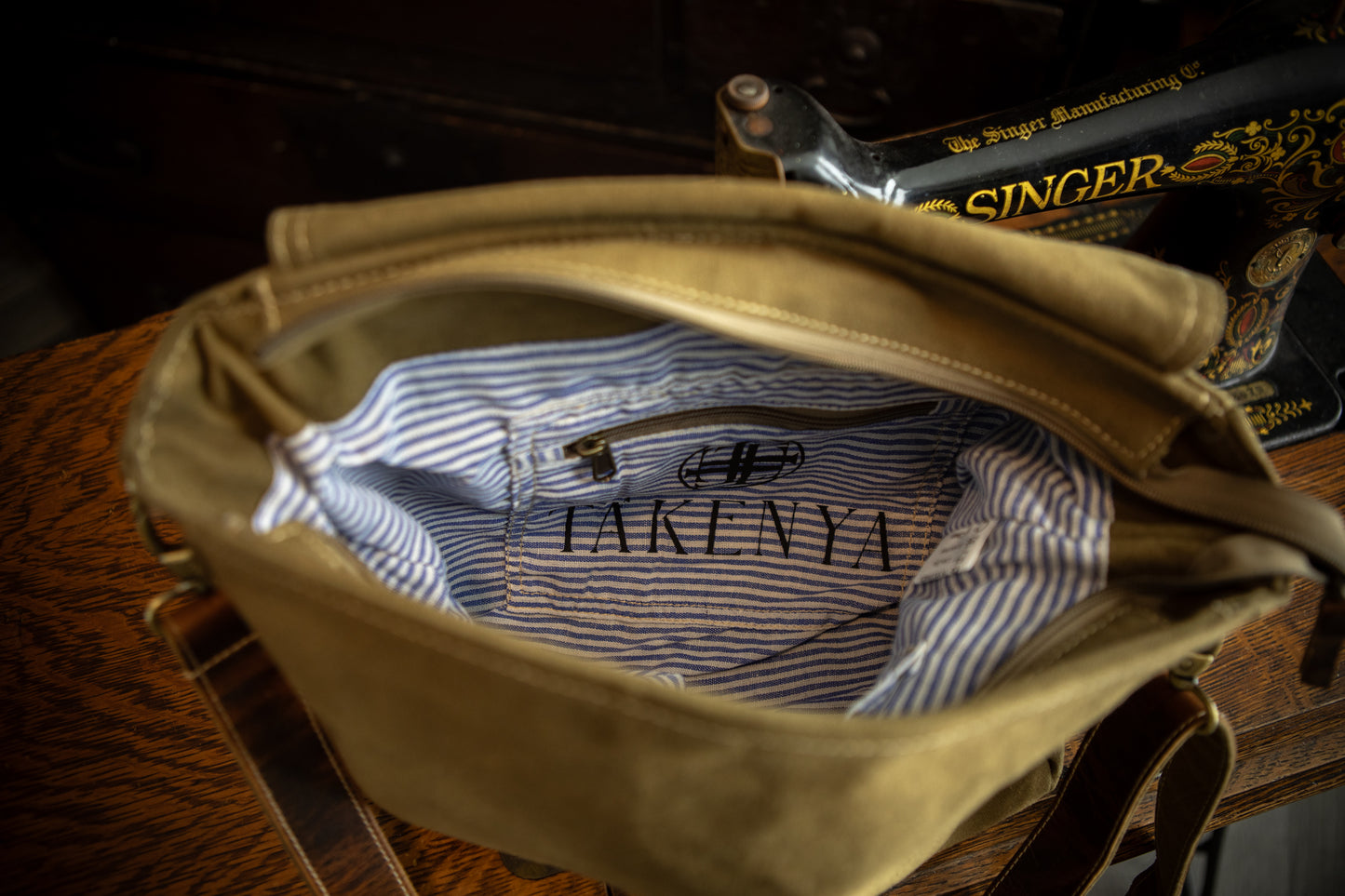 Tibetan Sun Recycled Canvas Crossbody Tote