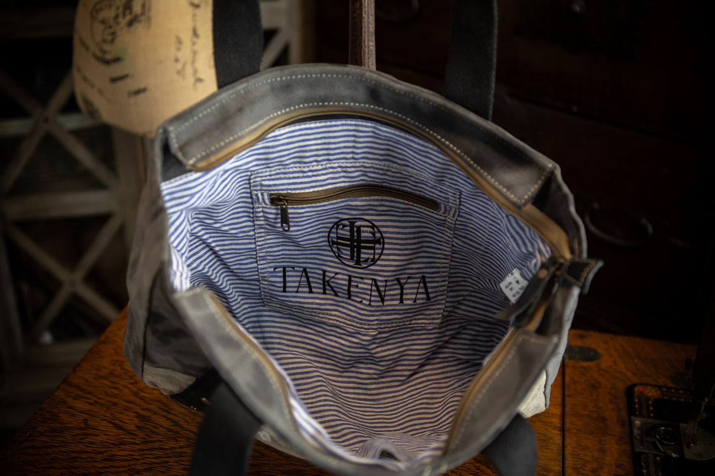 Full Moon Recycled Canvas Patchwork Tote