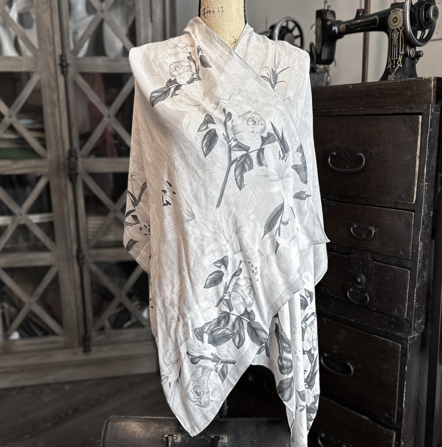 Sustained Grey - Rayon Scarf