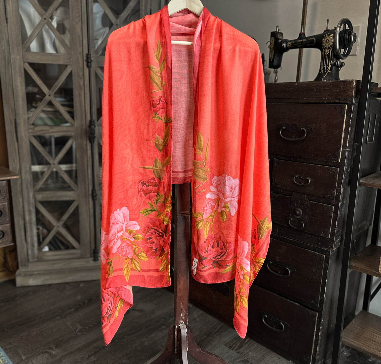 Coral Sunset - Rayon Scarf