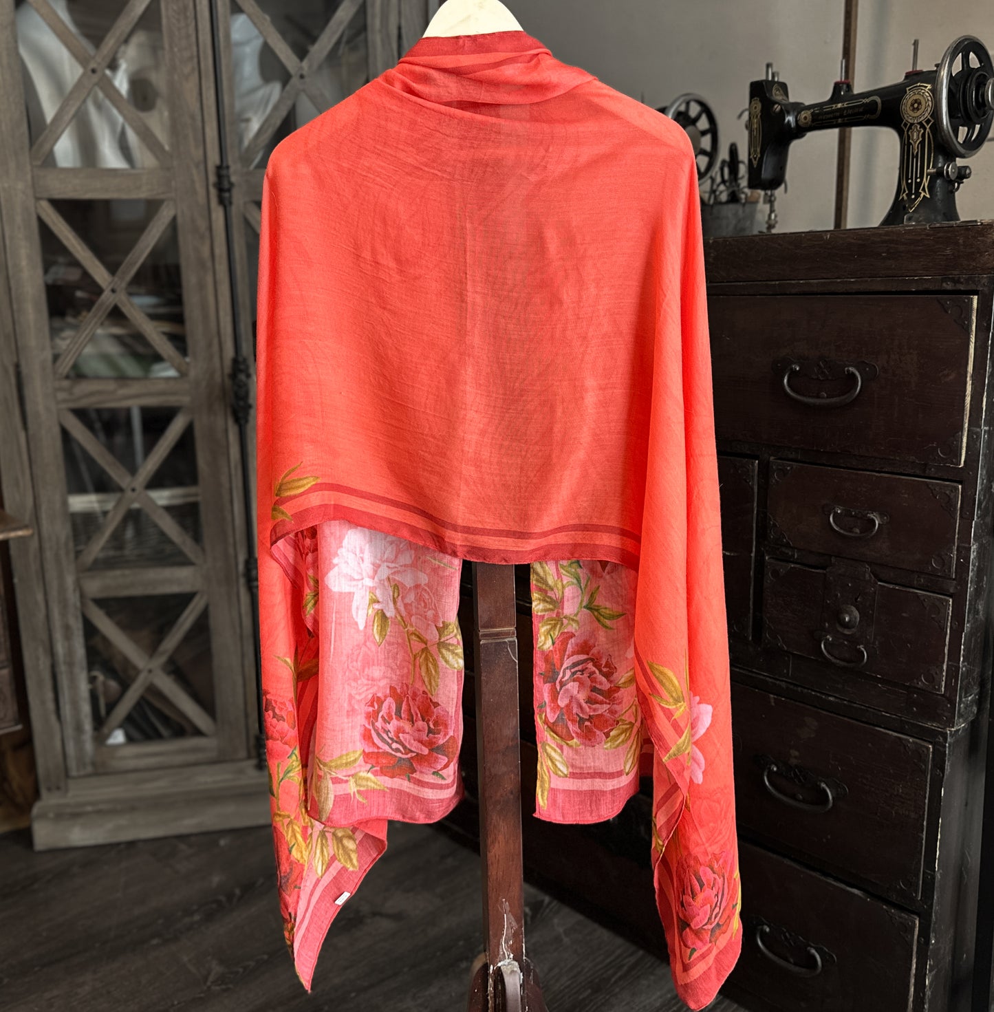 Coral Sunset - Rayon Scarf