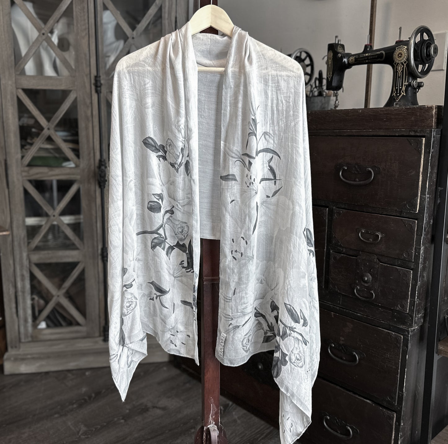 Sustained Grey - Rayon Scarf