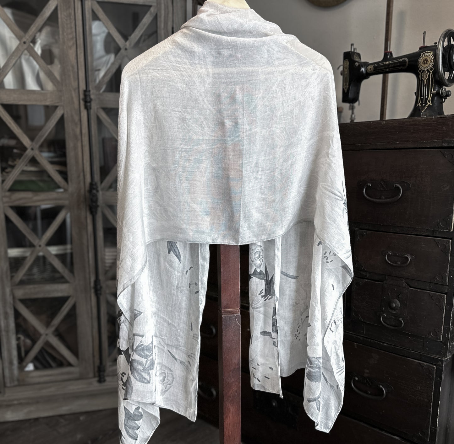 Sustained Grey - Rayon Scarf