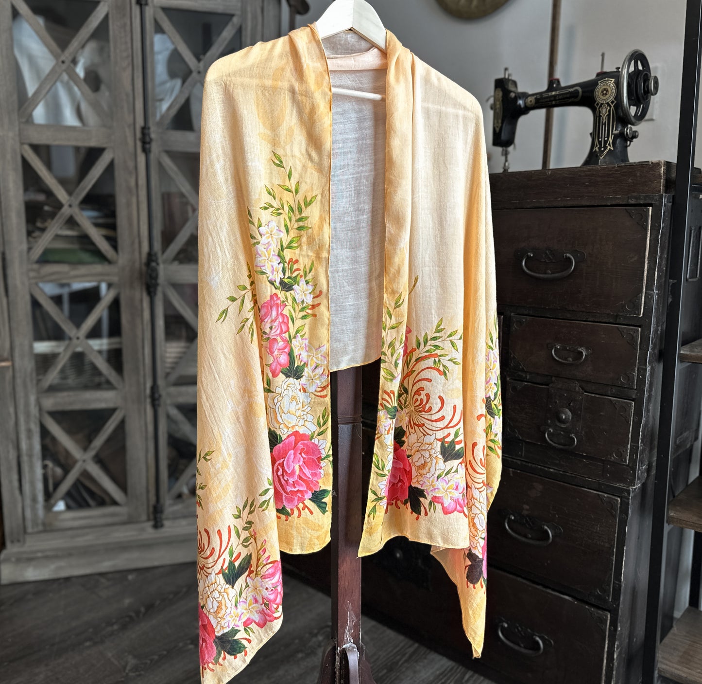 Sun Ray Floral - Rayon Scarf
