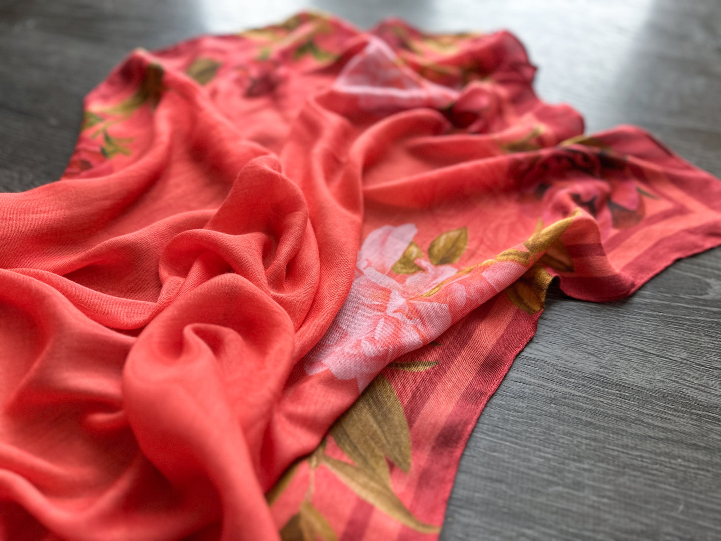 Coral Sunset - Rayon Scarf
