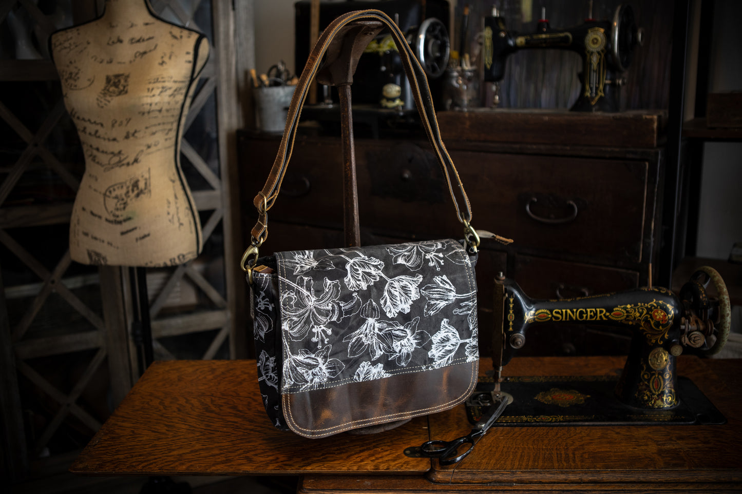 Wild Botanicals Recycled Canvas Saddle Bag