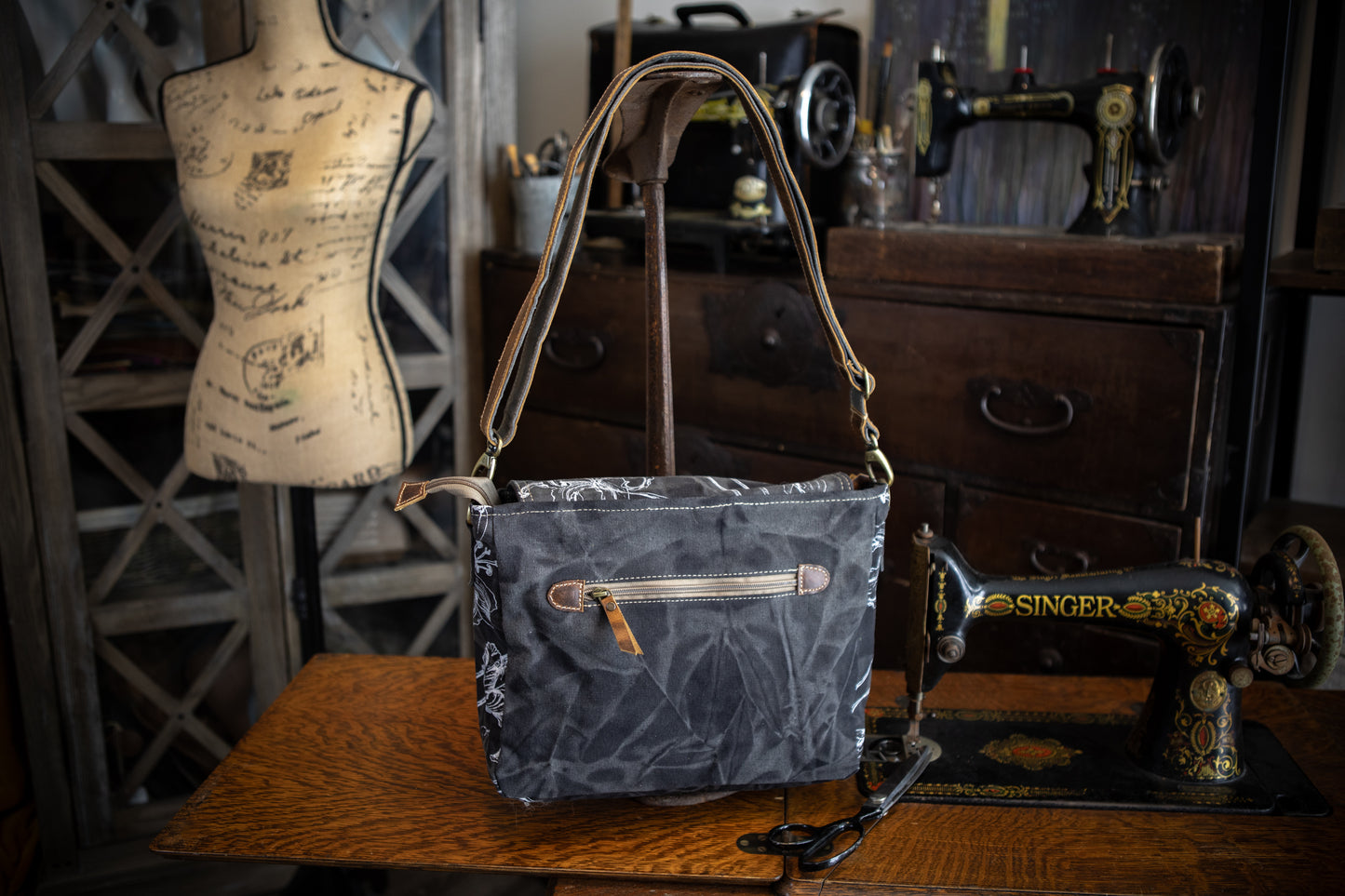 Wild Botanicals Recycled Canvas Saddle Bag