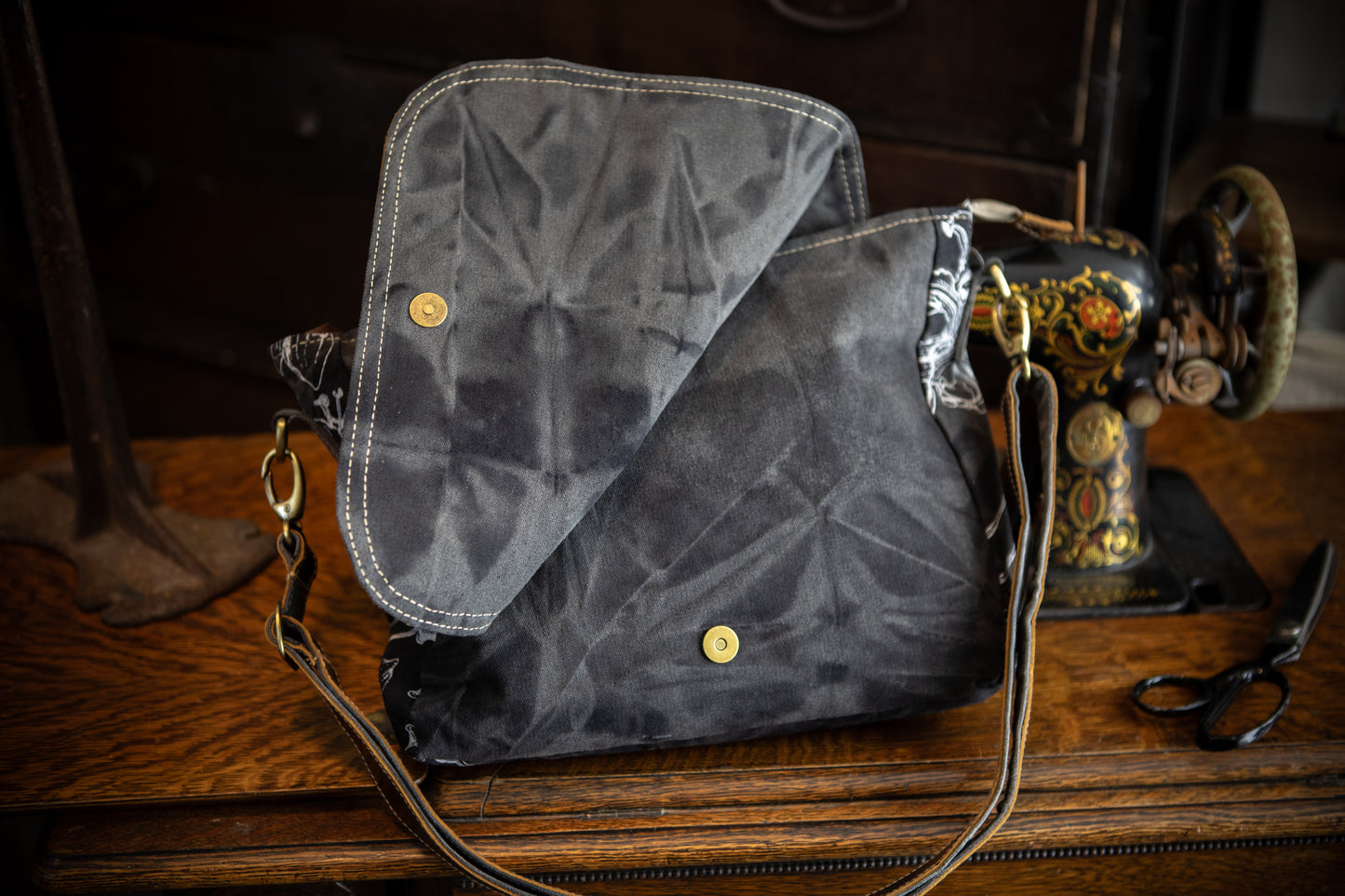 Wild Botanicals Recycled Canvas Saddle Bag