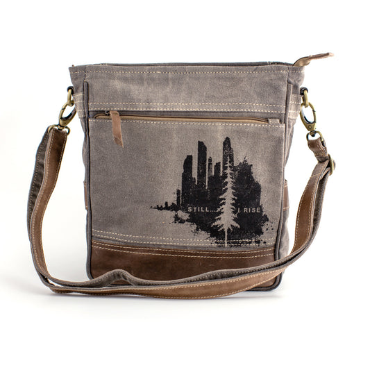 Still I Rise Recycled Medium Canvas Sling With Concealed Carry