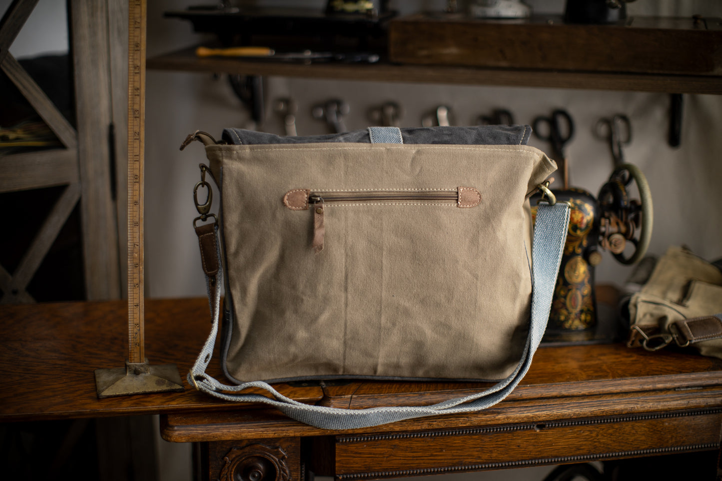 Black Spruce Recycled Medium Canvas Laptop Bag