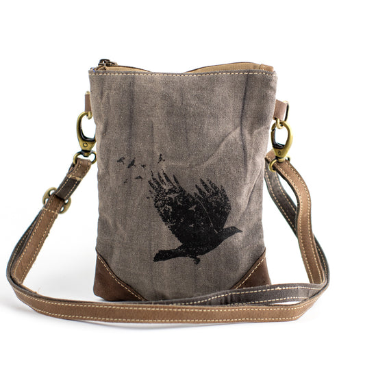 Breathe Recycled Small Canvas Sling