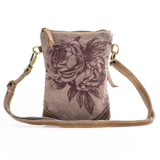 Peony Recycled Small Canvas Sling