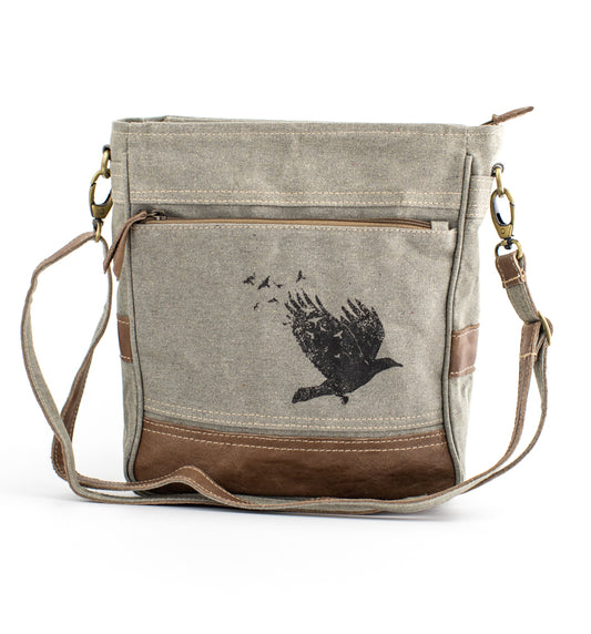 Breathe Recycled Medium Canvas Sling With Concealed Carry