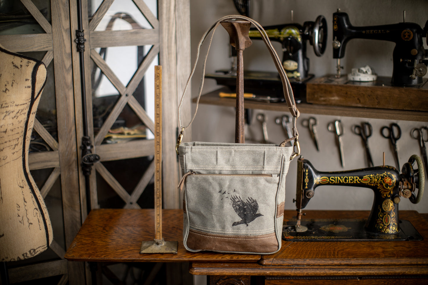 Breathe Recycled Medium Canvas Sling With Concealed Carry