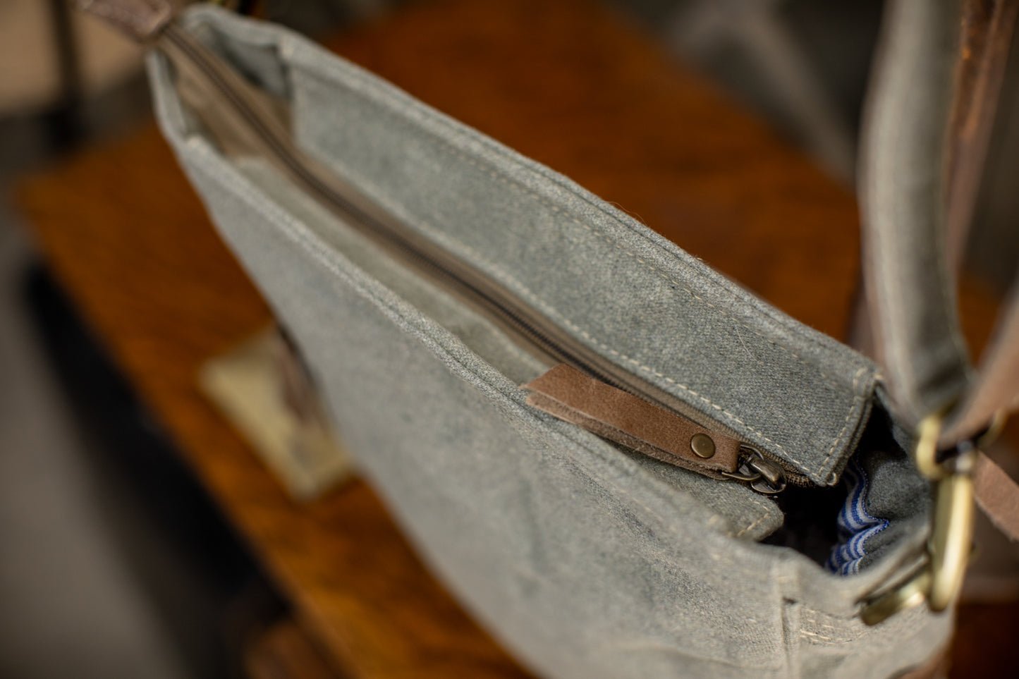 Breathe Recycled Medium Canvas Sling With Concealed Carry