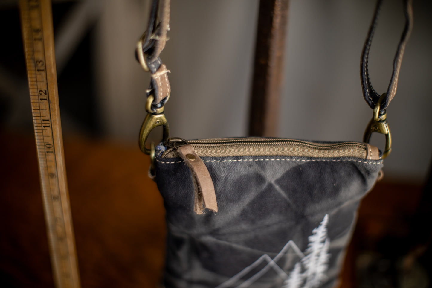 Black Spruce Recycled Small Canvas Sling