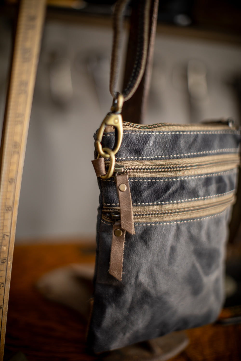 Black Spruce Recycled Small Canvas Sling