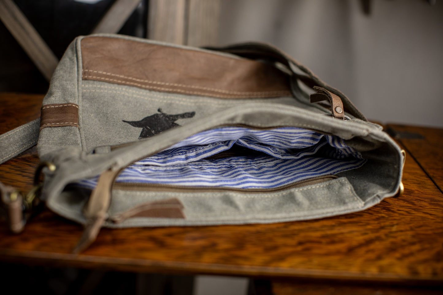 Breathe Recycled Medium Canvas Sling With Concealed Carry