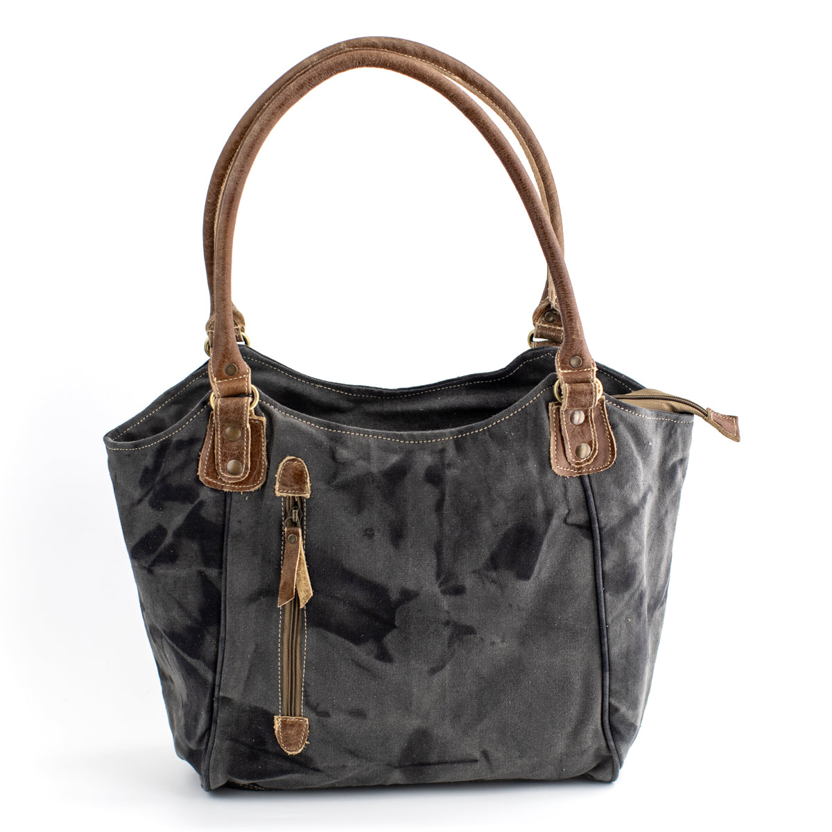 Pasque Flower Recycled Canvas Handbag