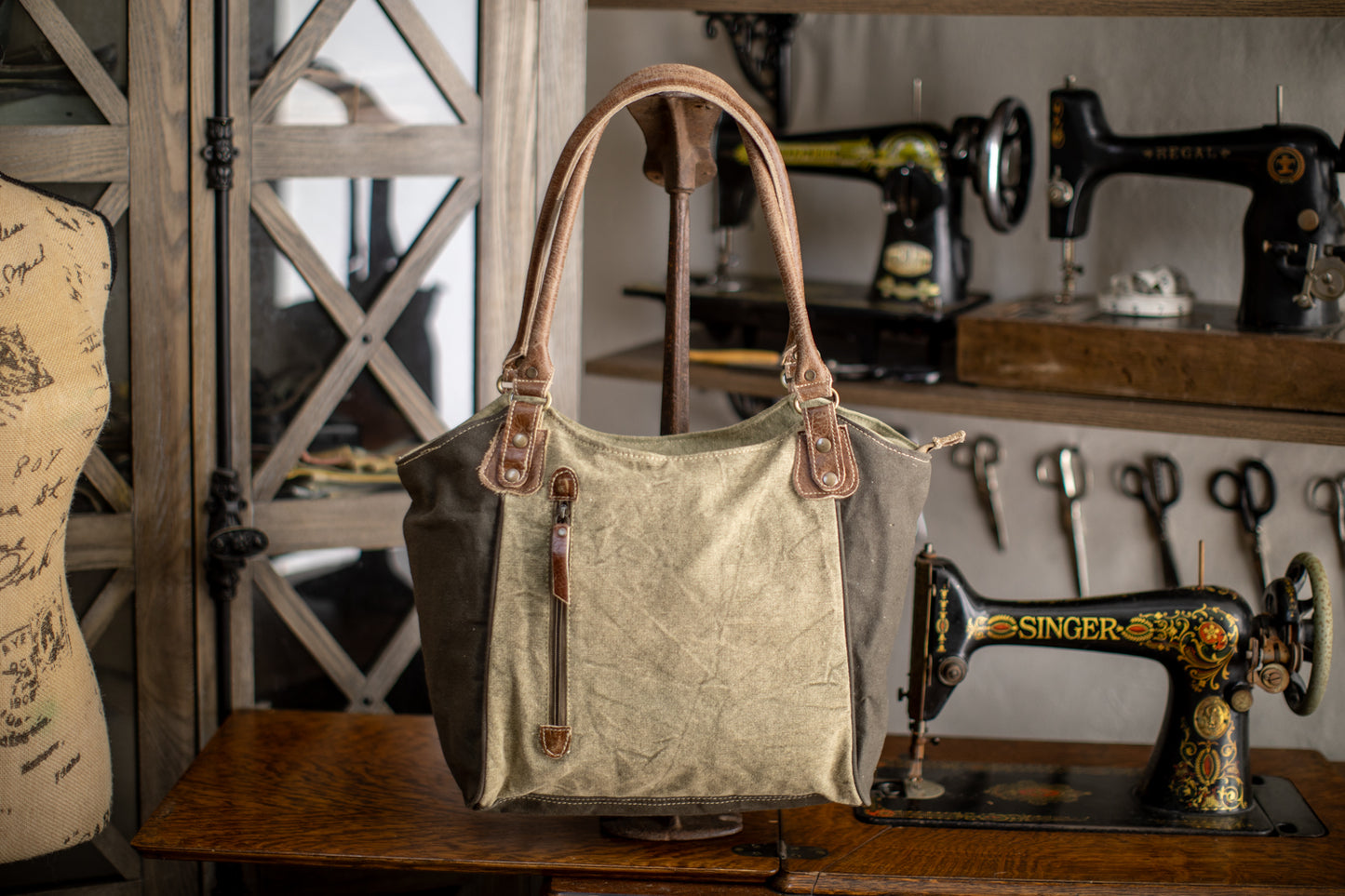 Masterpiece Recycled Canvas Handbag