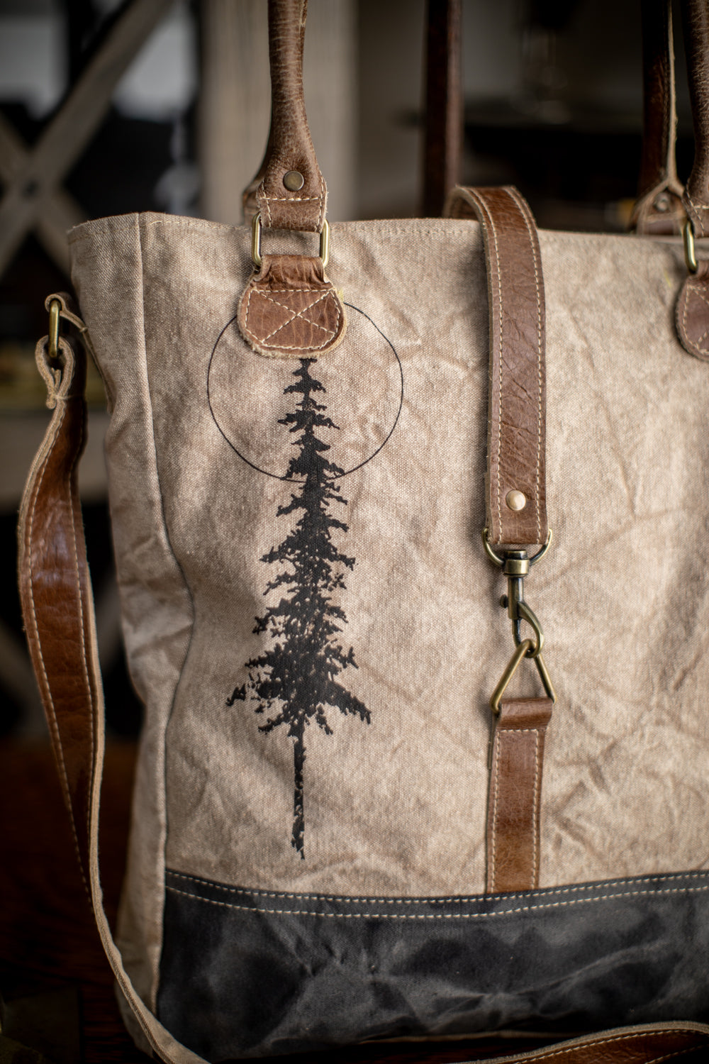 Black Spruce Recycled Canvas Tote