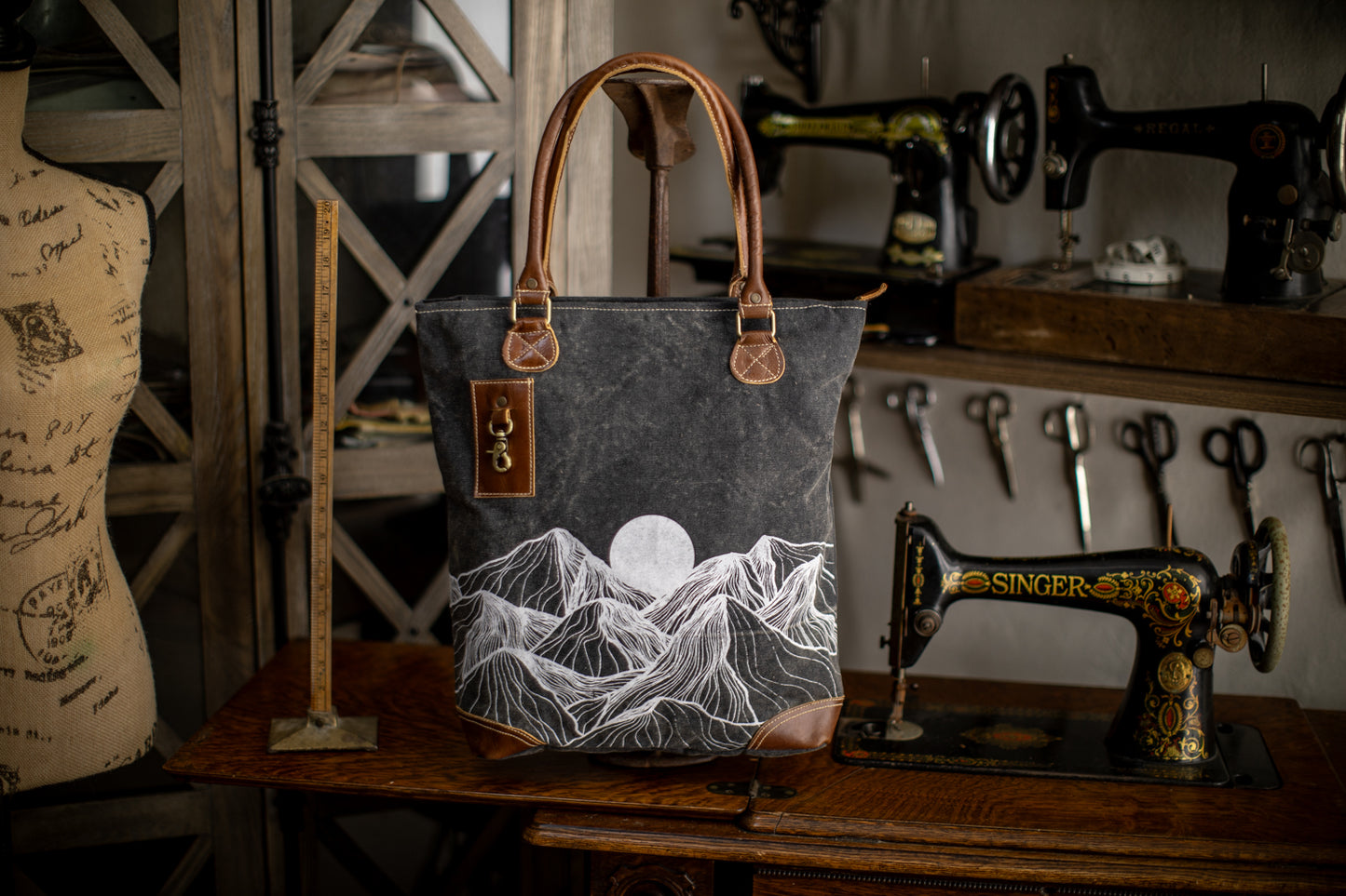 Mountains Recycled Canvas Tote