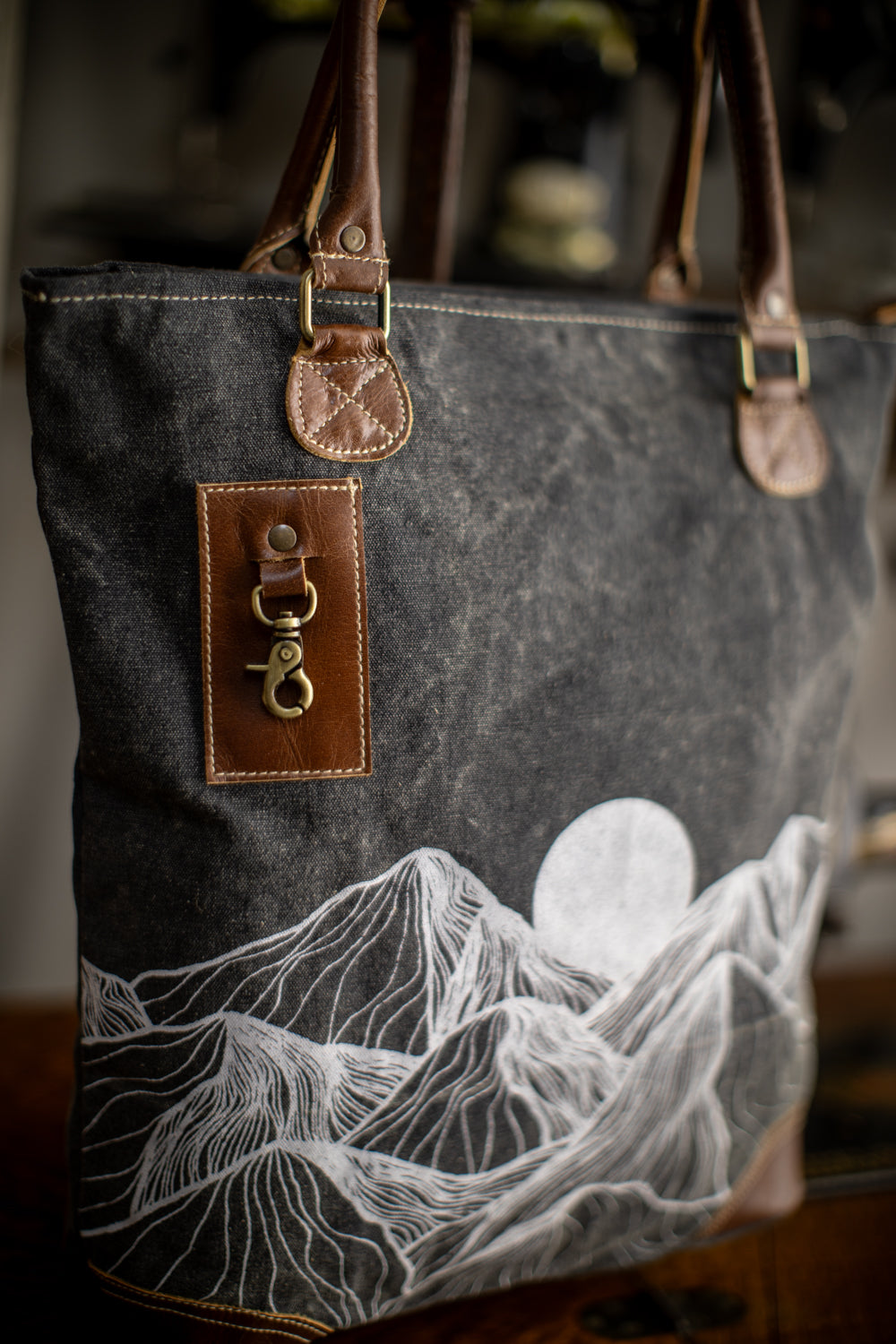 Mountains Recycled Canvas Tote