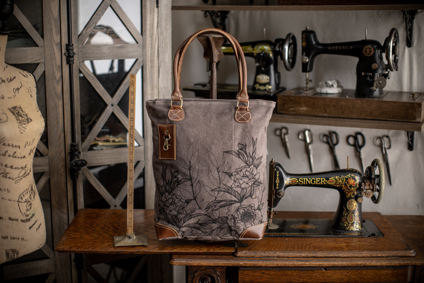 Peony Recycled Canvas Tote