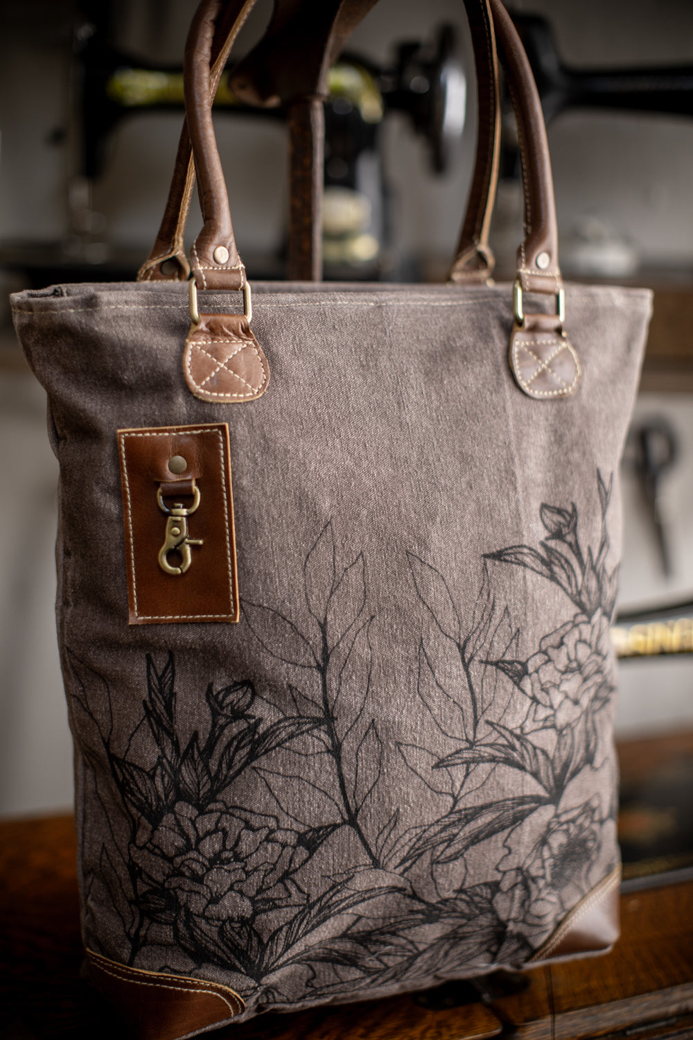 Peony Recycled Canvas Tote