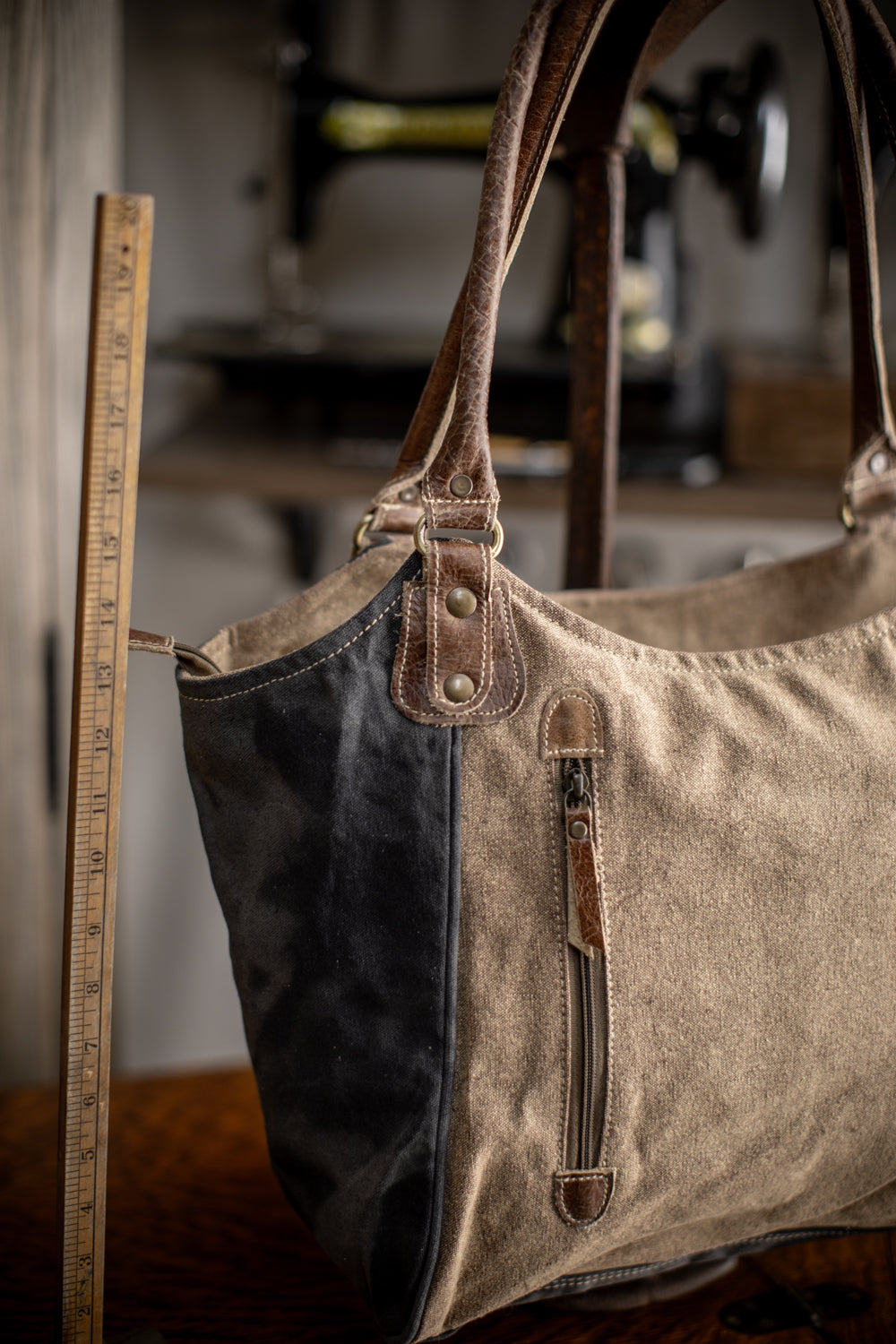 Peony Recycled Canvas Handbag