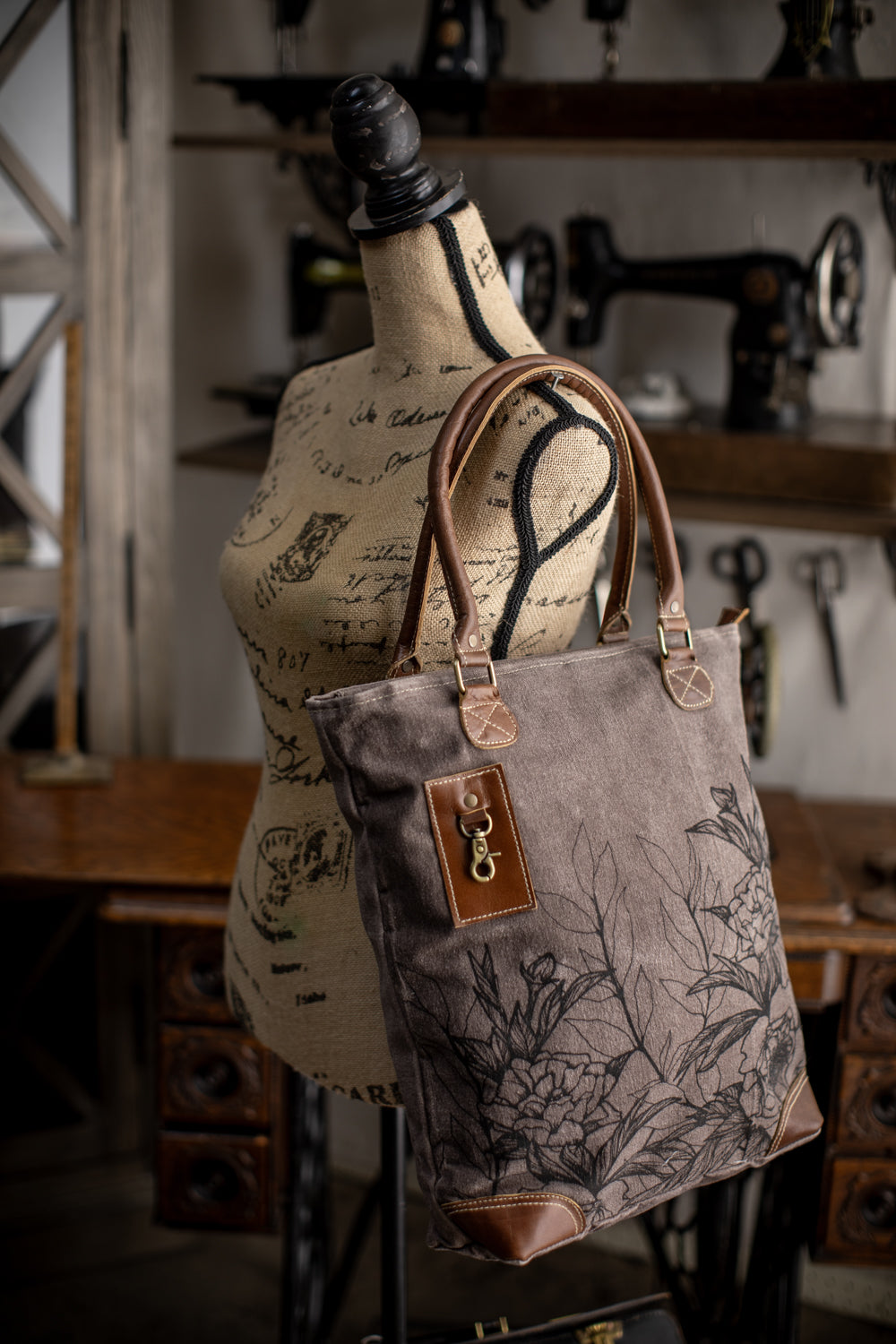 Peony Recycled Canvas Tote